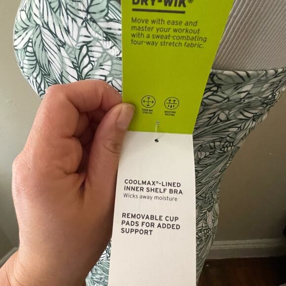 Eddie Bauer Harmony Dress in Green/White Leaf Pattern Large - Picture 6 of 9